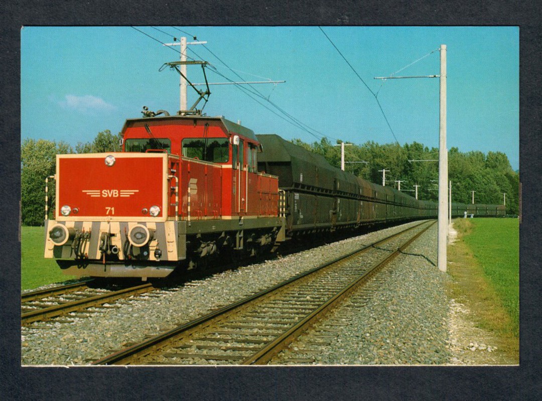GERMANY Coloured postcard of Salzburger Stadtwerke-Verkehrsbetriebe Lokomotive 71 Bj. - 40537 - Postcard image 0