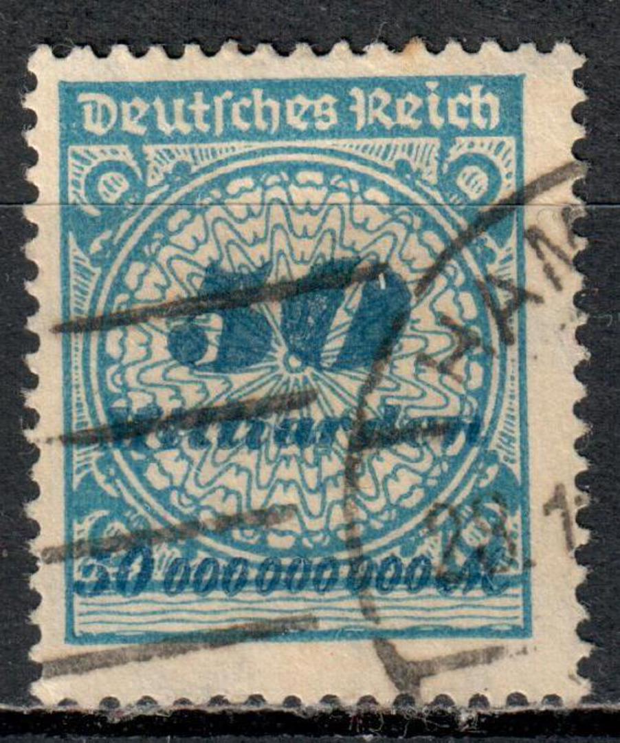 GERMANY 1923 Definitive 50Md Light Blue. Genuine used. - 76087 - Used image 0