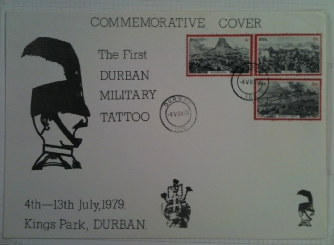 SOUTH AFRICA 1979 First Durban Military Tattoo. Two covers one of which is signed. - 100528 image 1