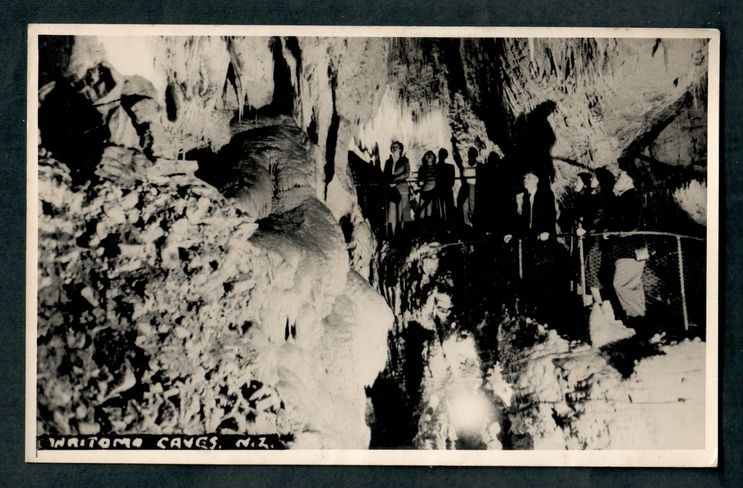 Real Photograph by N S Seaward of Waitomo Caves. - 46450 - Postcard image 0