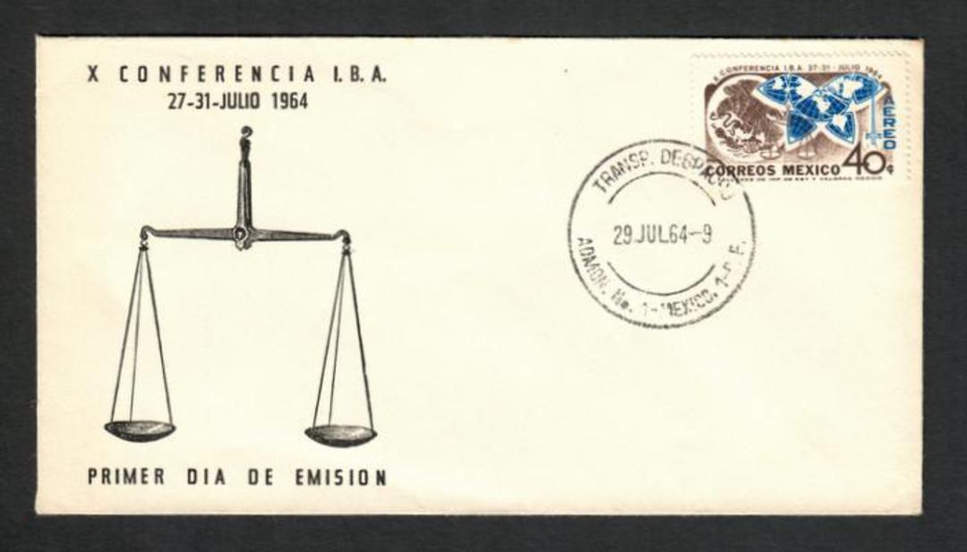MEXICO 1964 IBA Conference on first day cover. - 31228 - FDC image 0