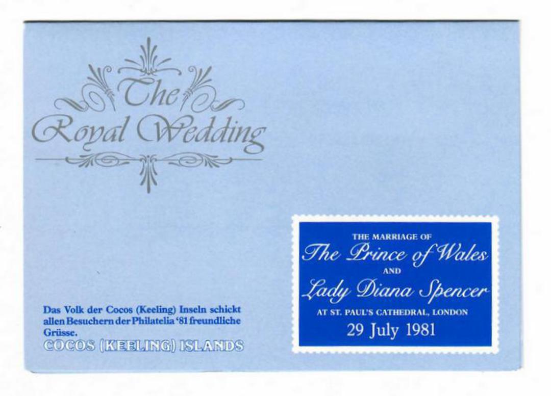 COCOS (KEELING) ISLANDS 1981 Royal Wedding of Prince Charles and Lady Diana Spencer. Set of 2 in Presentation Pack issued at Phi image 0