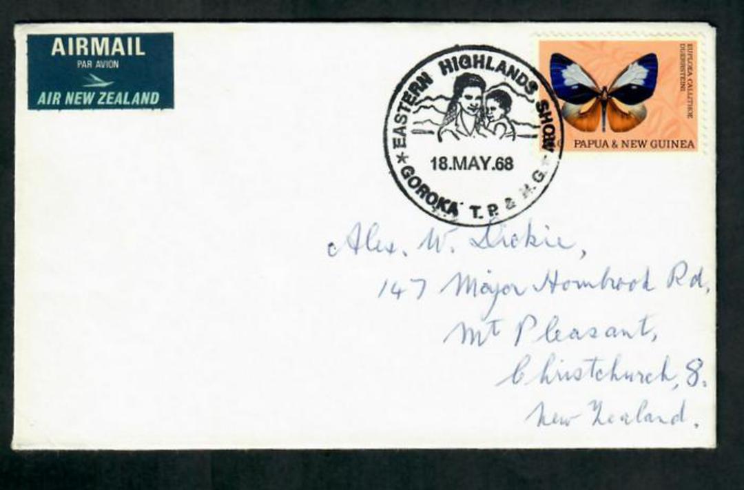 PAPUA NEW GUINEA 1968 Eastern Highlands Show. Special Postmark. - 31612 - FDC image 0