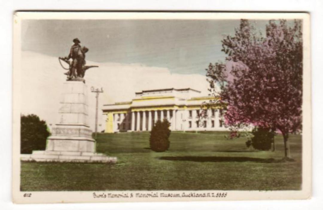 Tinted Postcard by  A B Hurst & Son of the Burn's Memorial and the Museum Auckland. (#45615). - 45604 - Postcard image 0