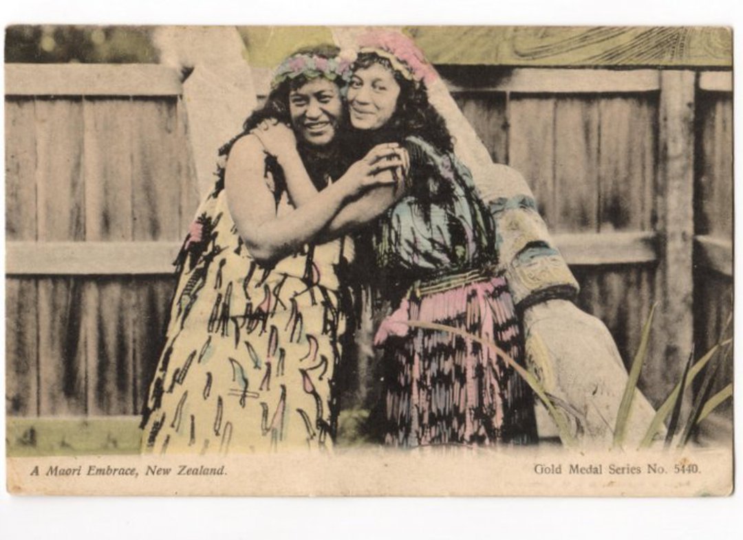 Postcard. A Maori Embrace. - 69603 - Postcard image 0