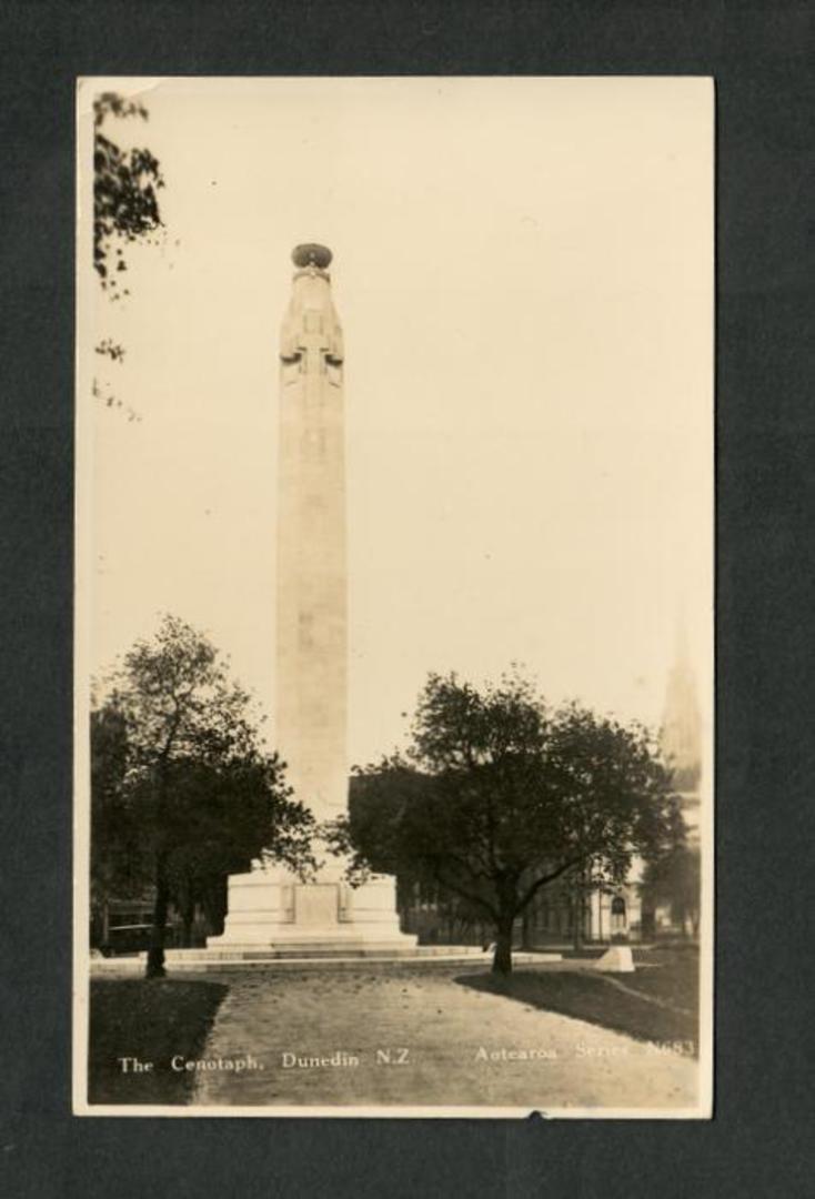 Real Photograph of The Cenotaph Dunedin. - 49271 - Postcard image 0
