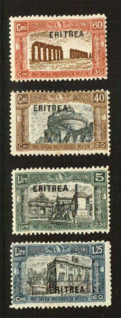 ERITREA 1927 First National Defence. Set of 4. - 71113 - LHM image 0