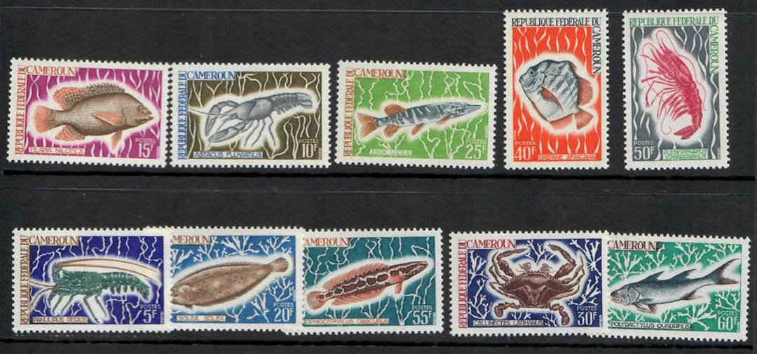 CAMEROUN 1968 Definitives. Fish. Set of 10. - 25324 - UHM image 0