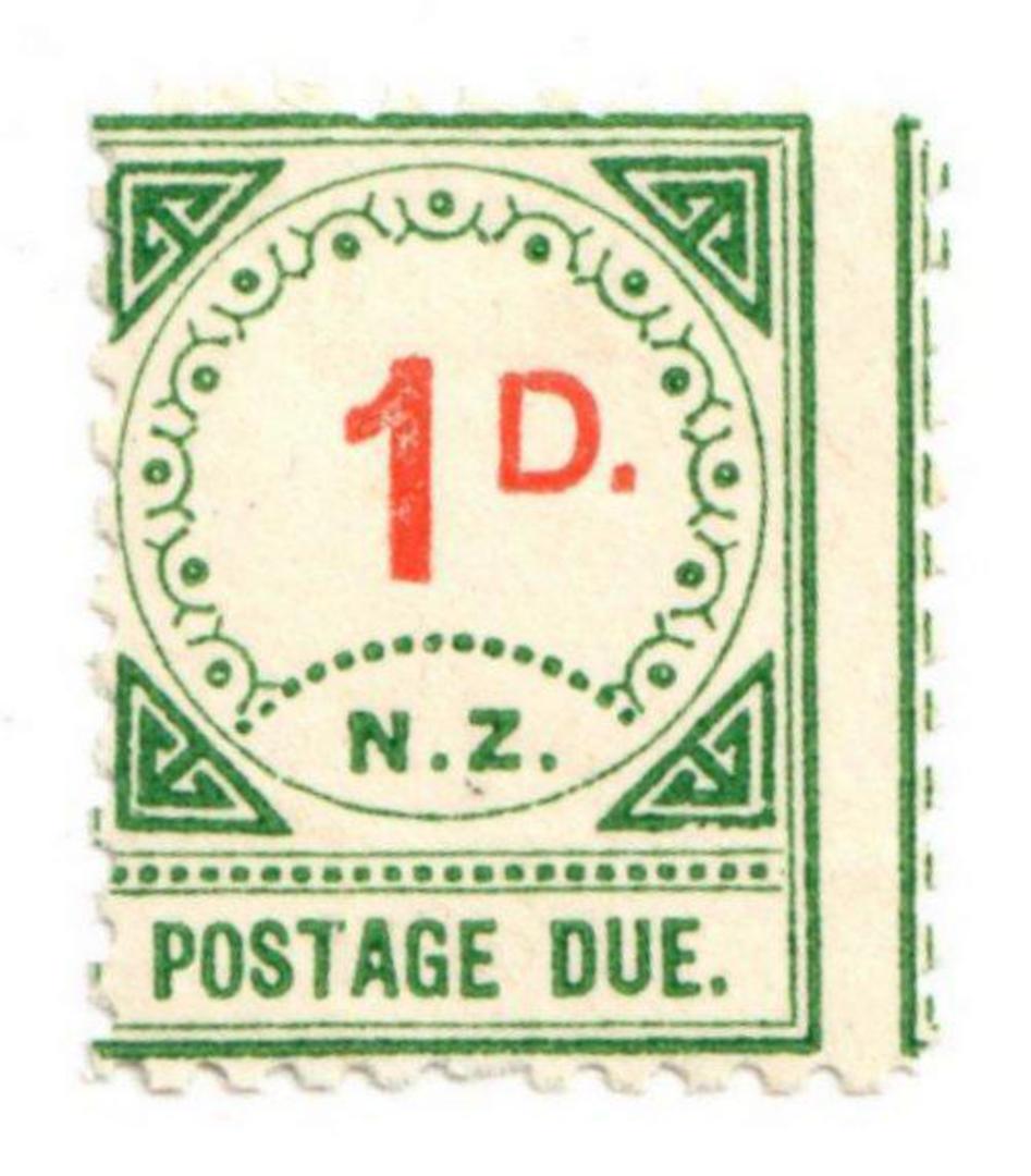 NEW ZEALAND 1899 Postage Due 1d Red and Green. - 75277 - UHM image 0