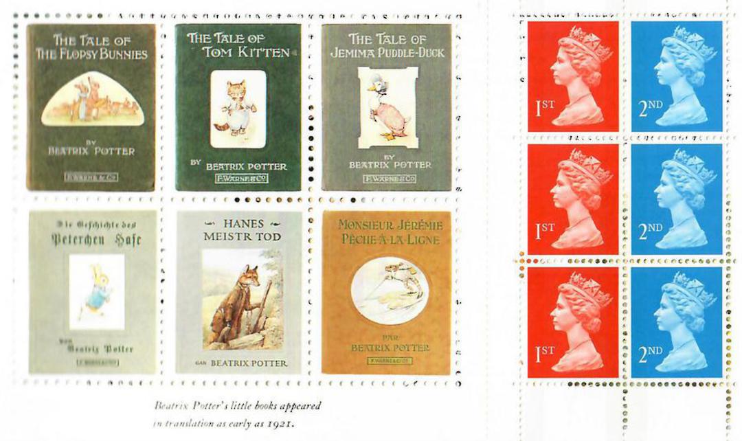 GREAT BRITAIN 1993 Beatrix Potter Booklet with various Regional and other Machins Face £ 6.00. - 23224 - Booklet image 3