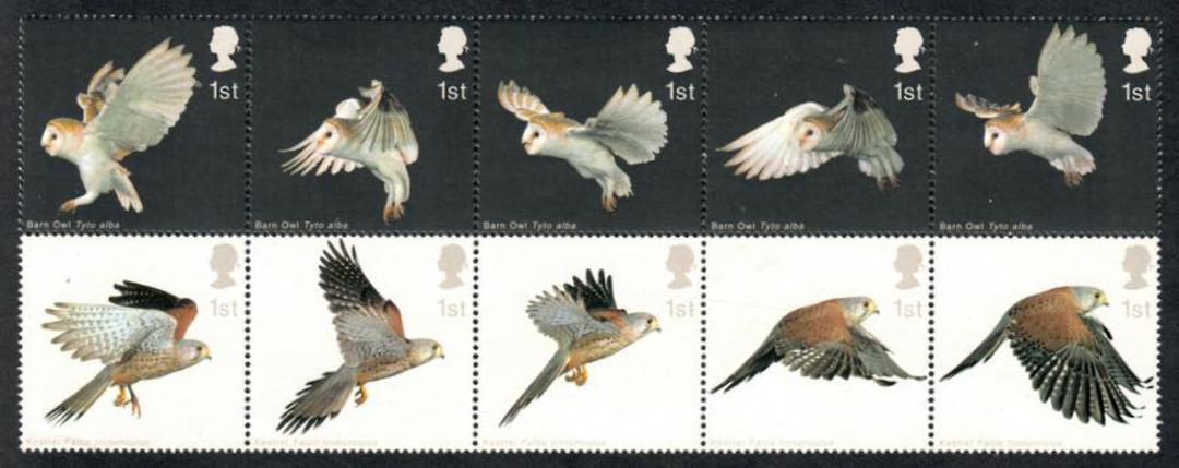 GREAT BRITAIN 2003 Birds of Prey. Block of 10. - 50717 - UHM image 0
