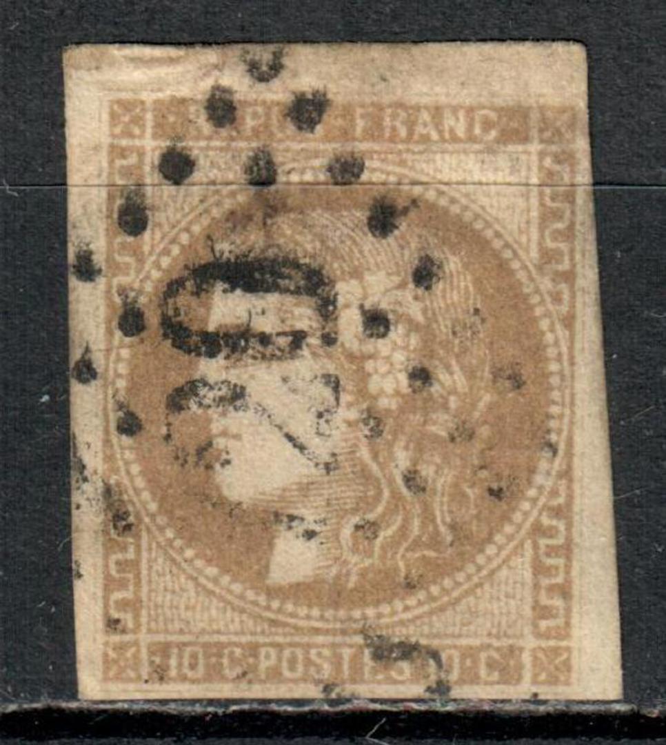 FRANCE 1870 Definitive 10c Stone-Brown. Litho at Bordeaux, which was the seat of French Government during the Seige of Paris. 4 image 0