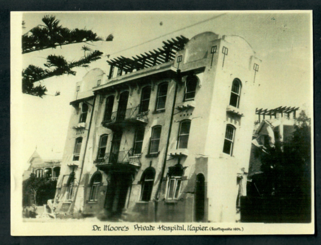 Photograph of Dr Moore's Private Hospital Napier after the Quake. - 47943 - Photograph image 0
