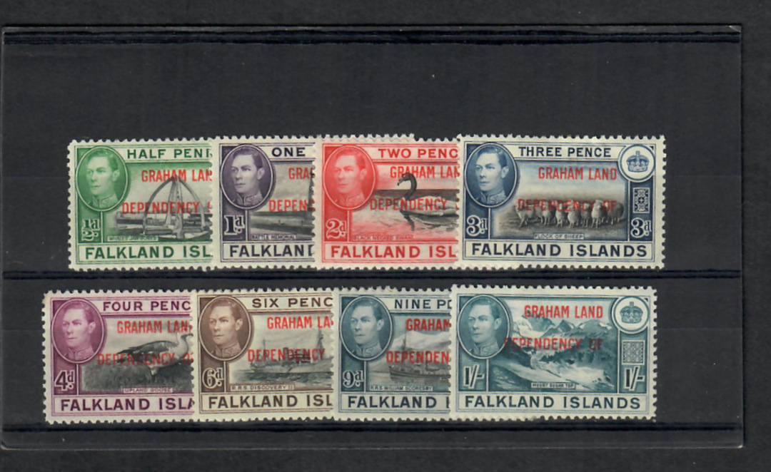 GRAHAM LAND 1944 Geo 6th Definitives. Set of 8. - 22776 - Mint image 0
