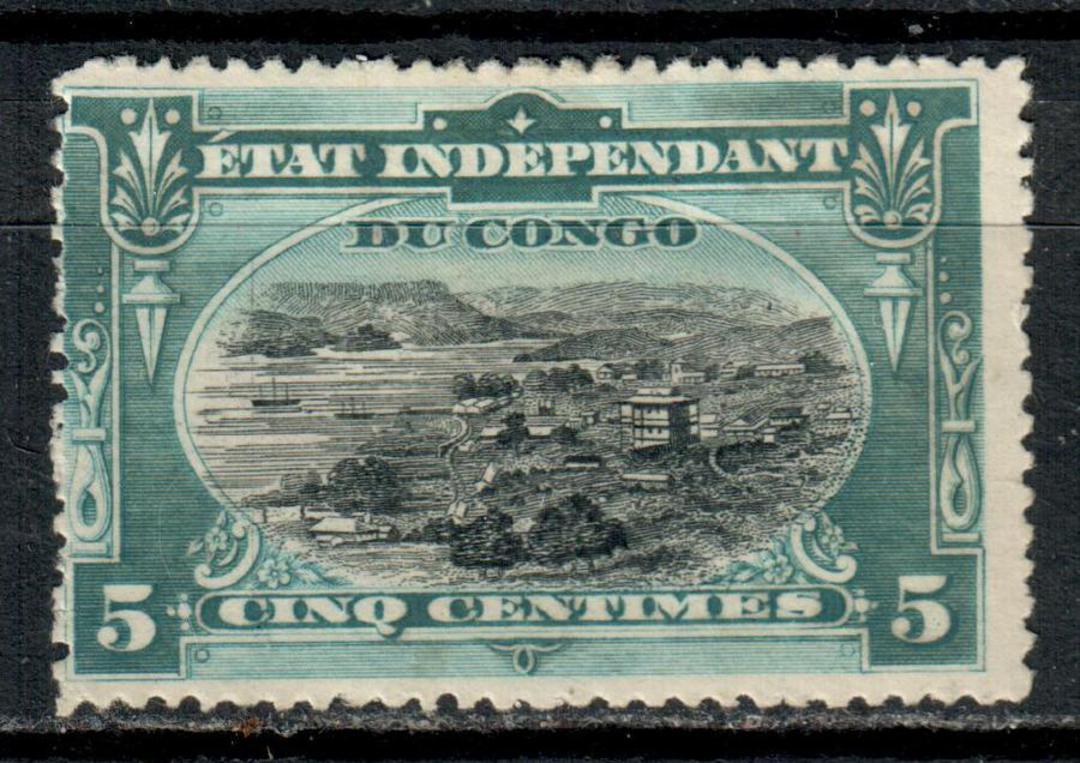 BELGIAN CONGO 1894 Definitive 5c Black and Turquoise-Blue. - 7374 - Mint image 0