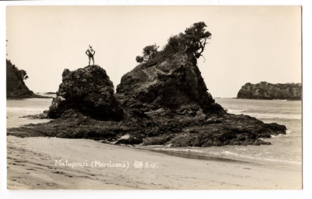 Real Photograph by G E Woolley of Matapouri (Morrisons). - 44965 - image 0