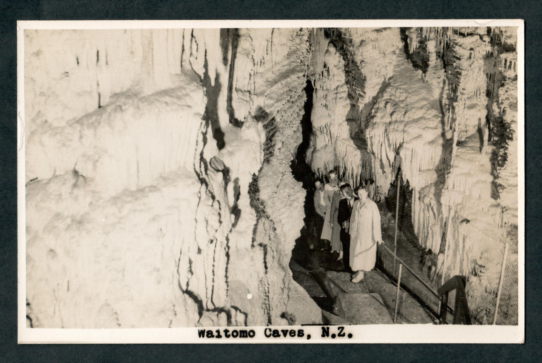 Real Photograph by N S Seaward of Waitomo Caves. - 46452 - Postcard image 0