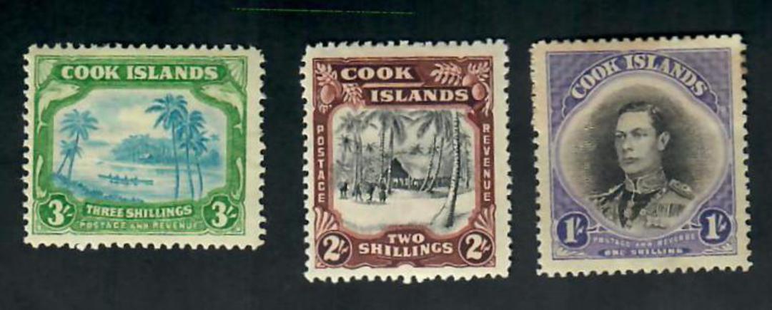 COOK ISLANDS 1938 Definitives. Set of 3. - 20635 - Mint image 0