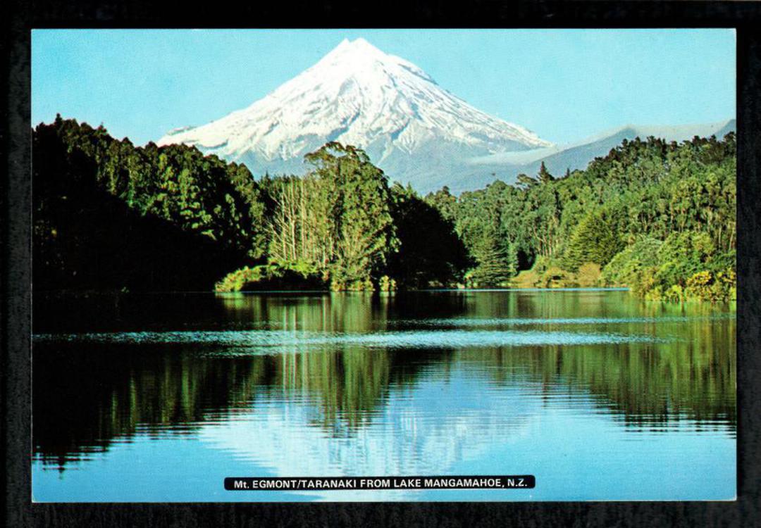 Modern Coloured postcard by PPL of Hastings of Mt Egmont from Lake Mangamahoe. - 446908 - Postcard image 0