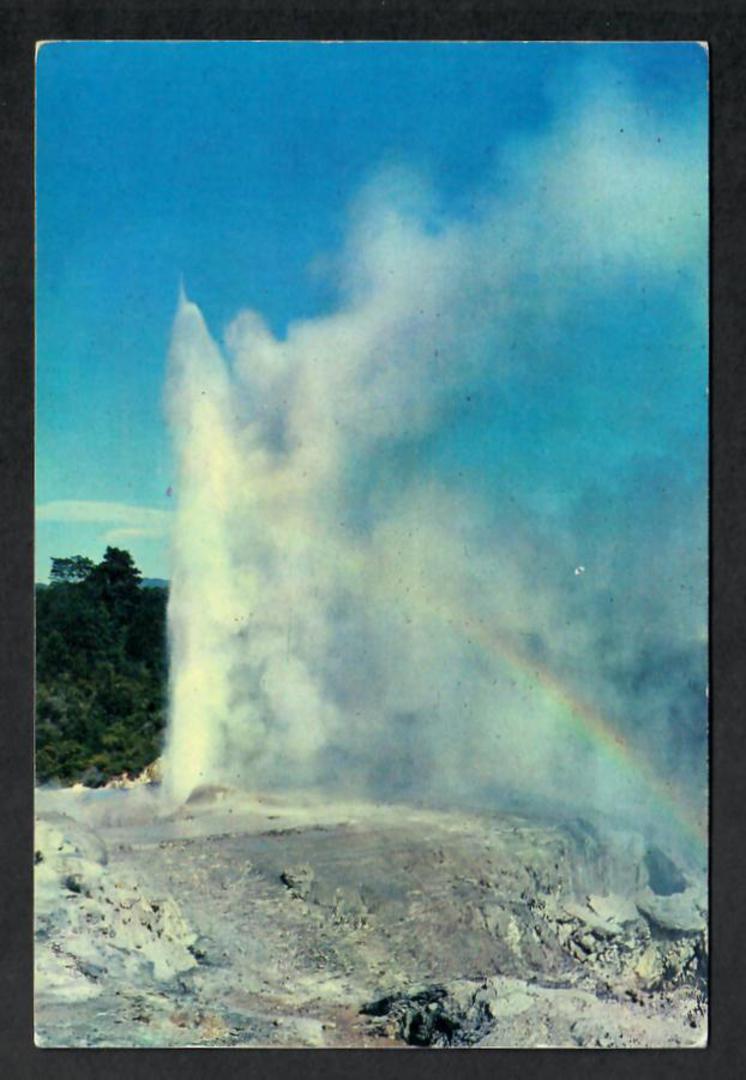 Modern Coloured Postcard by Gladys Goodall of Pohutu Geyser. - 444031 - Postcard image 0
