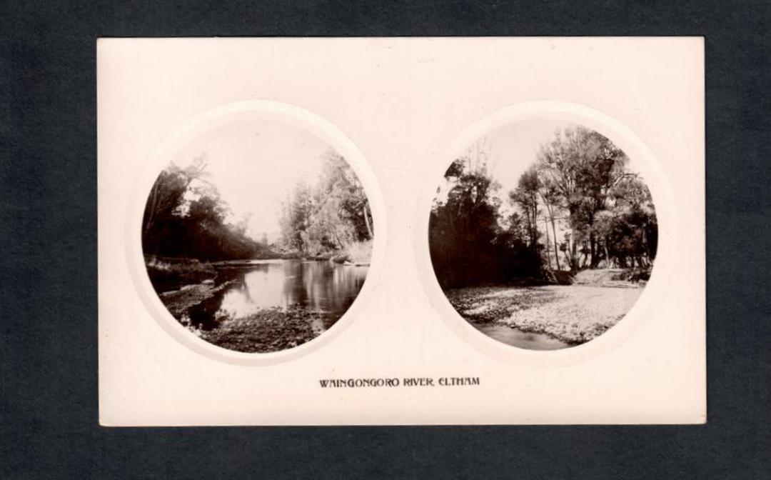 Real Photograph of the Waingongoro River Eltham. By H G Carman Bookseller. - 47067 - Postcard image 0