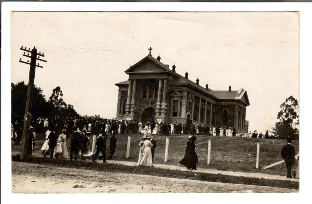 Real Photograph of substantial building. Probably Christchurch. - 49782 - Postcard image 0