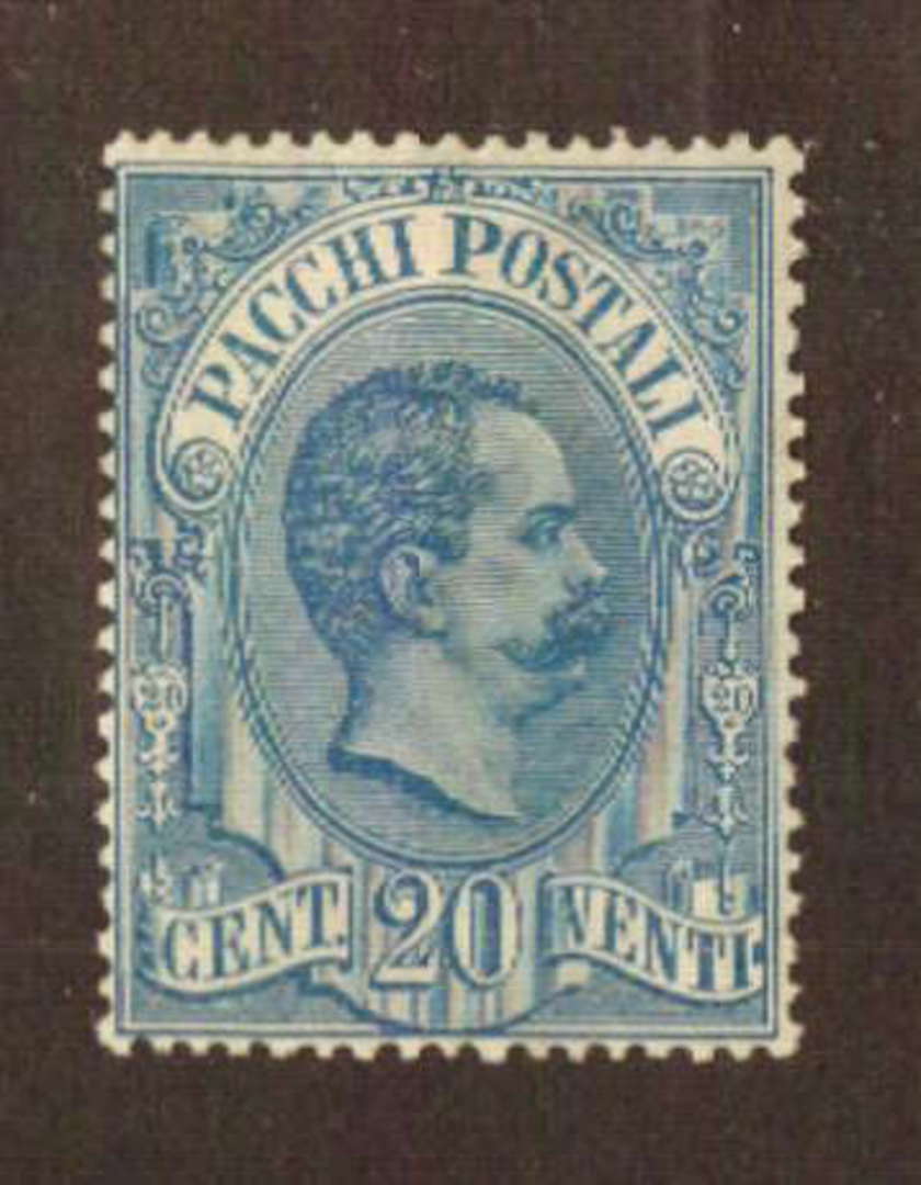 ITALY 1884 Parcel Post 20c Blue. - 71140 - Mint image 0