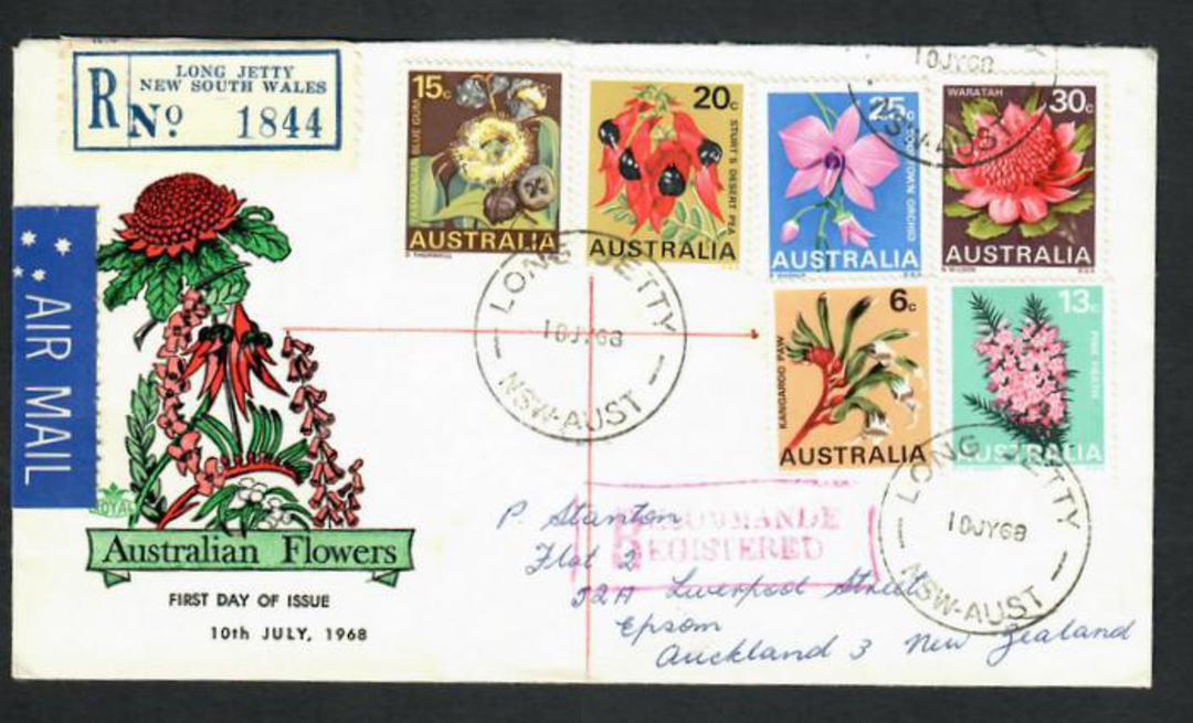 AUSTRALIA 1968 Flowers FDC 10/7/68 six values. - 32225 - FDC image 0