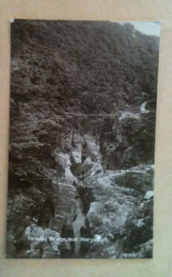 Real Photograph of Parson's Bridge Aberystwyth. - 242575 - Postcard image 0