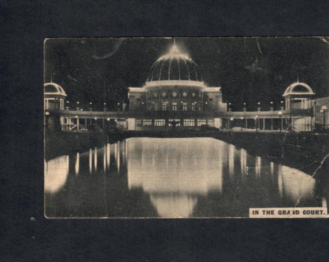 NEW ZEALAND 1925 Postcard by McNeill of The Dunedin Exhibition. The Grand Court. One bad corner. - 69422 - Postcard image 0
