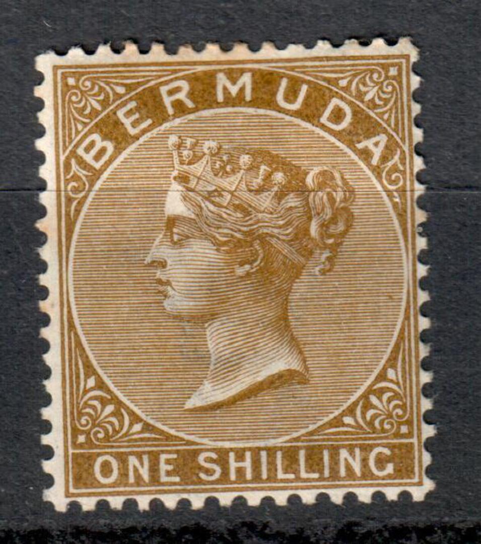 BERMUDA 1883 Definitive 1/-Yellow-Brown. - 8240 - Mint image 0