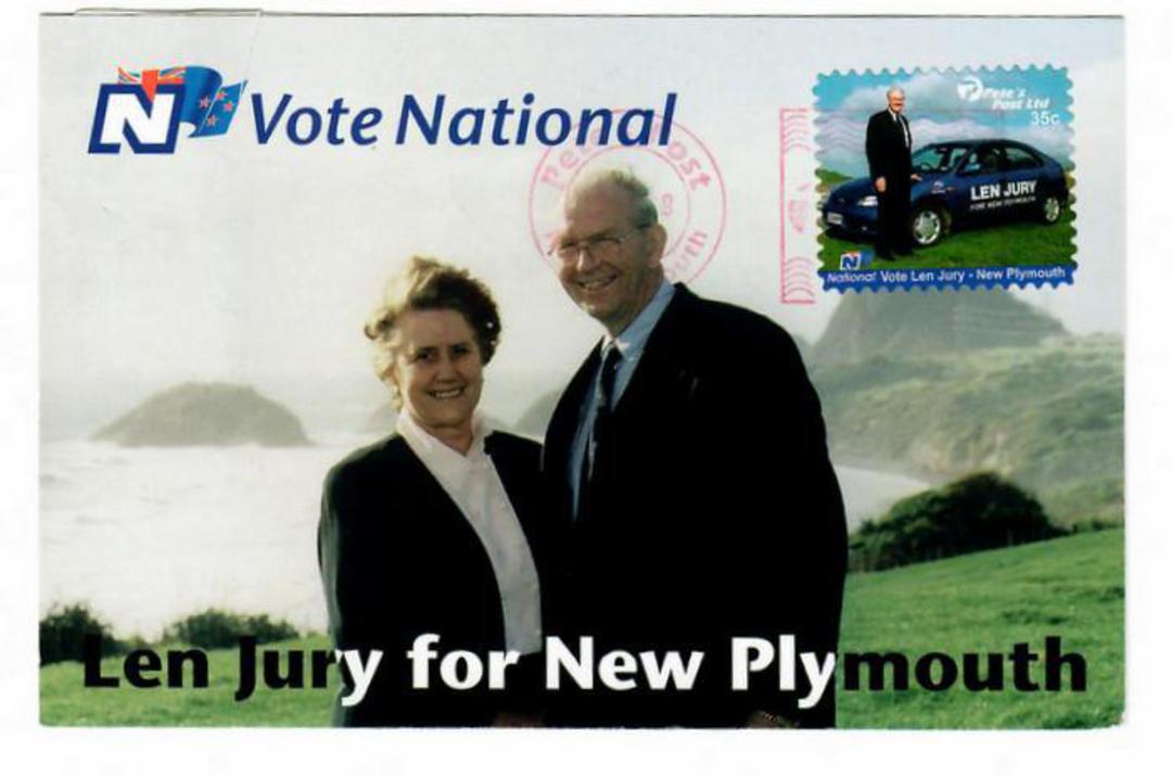 NEW ZEALAND 1999 Petes Post Vote National Len Jury for New Plymouth. - 35874 - PostalHist image 0