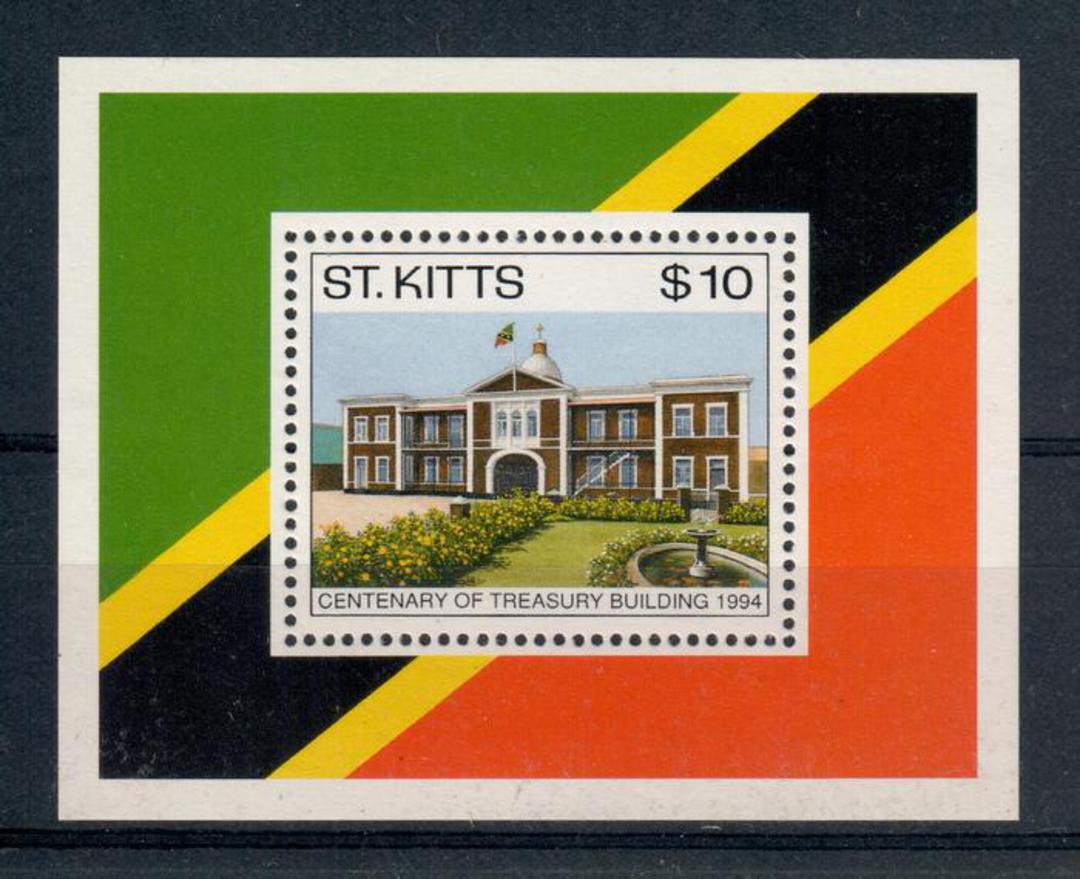 ST KITTS 1994 Centenary of the Treasury Building. Miniature sheet. - 20464 - UHM image 0