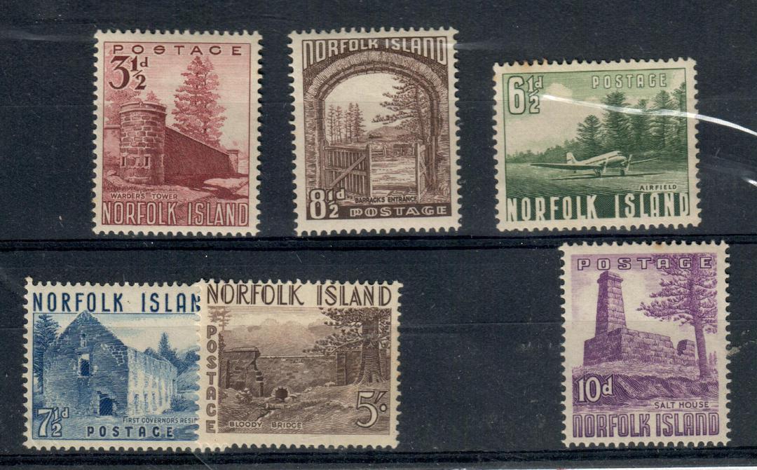 NORFOLK ISLAND 1953 Definitives. Set of 6. - 20963 - LHM image 0