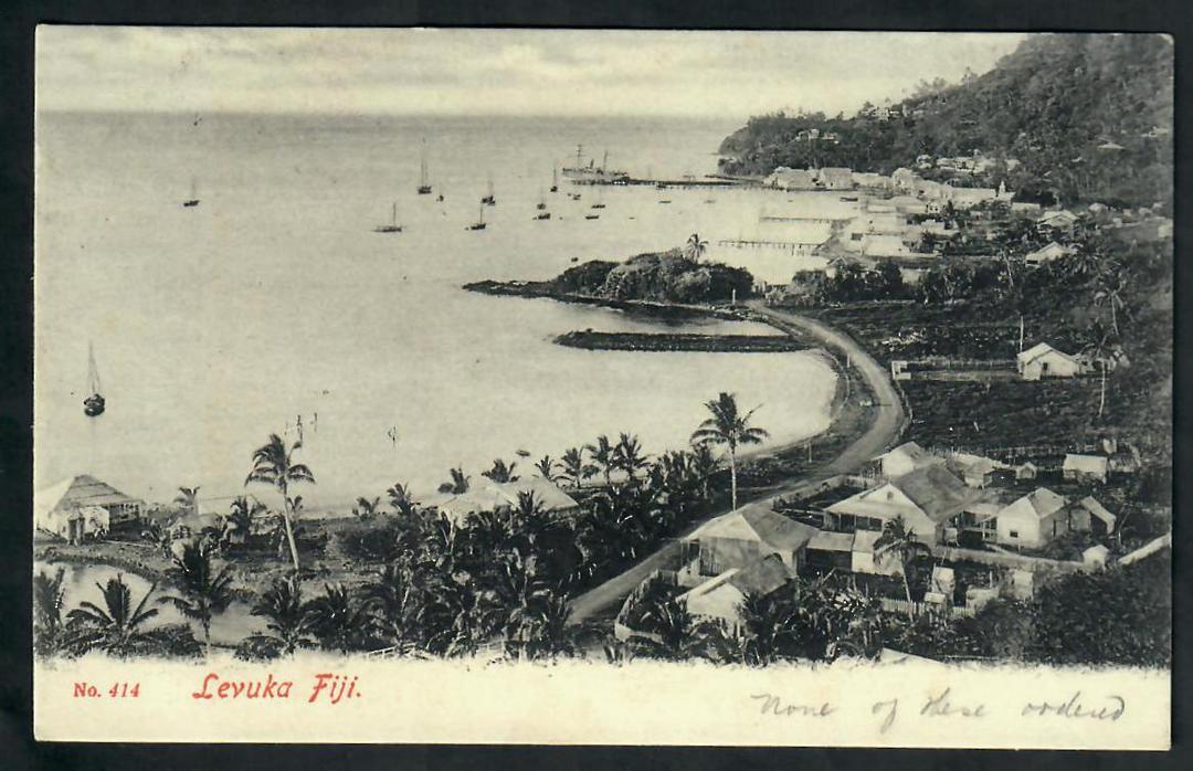 FIJI Postcard of Levuka port. Early undivided postcard. - 20207 - Postcard image 0