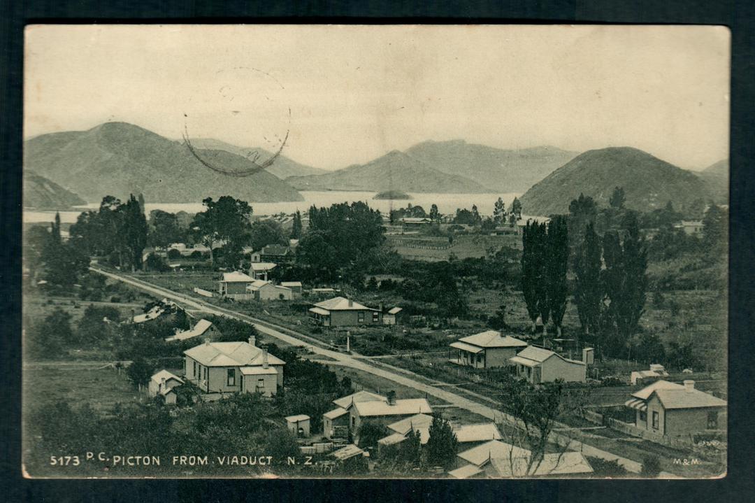 Postcard by Muir & Moodie of Picton from the Viaduct. - 48738 - Postcard image 0