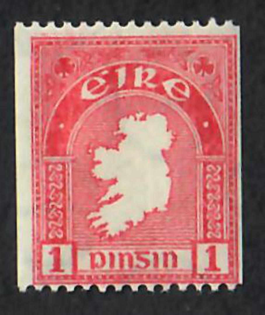 IRELAND 1940 Definitive Coil 1d Carmine. Perf 14 x Imperf. Centred east. - 70012 - UHM image 0