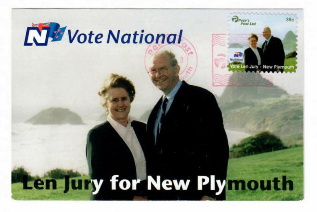 NEW ZEALAND 1999 Petes Post Vote National Len Jury for New Plymouth. - 35873 - PostalHist image 0