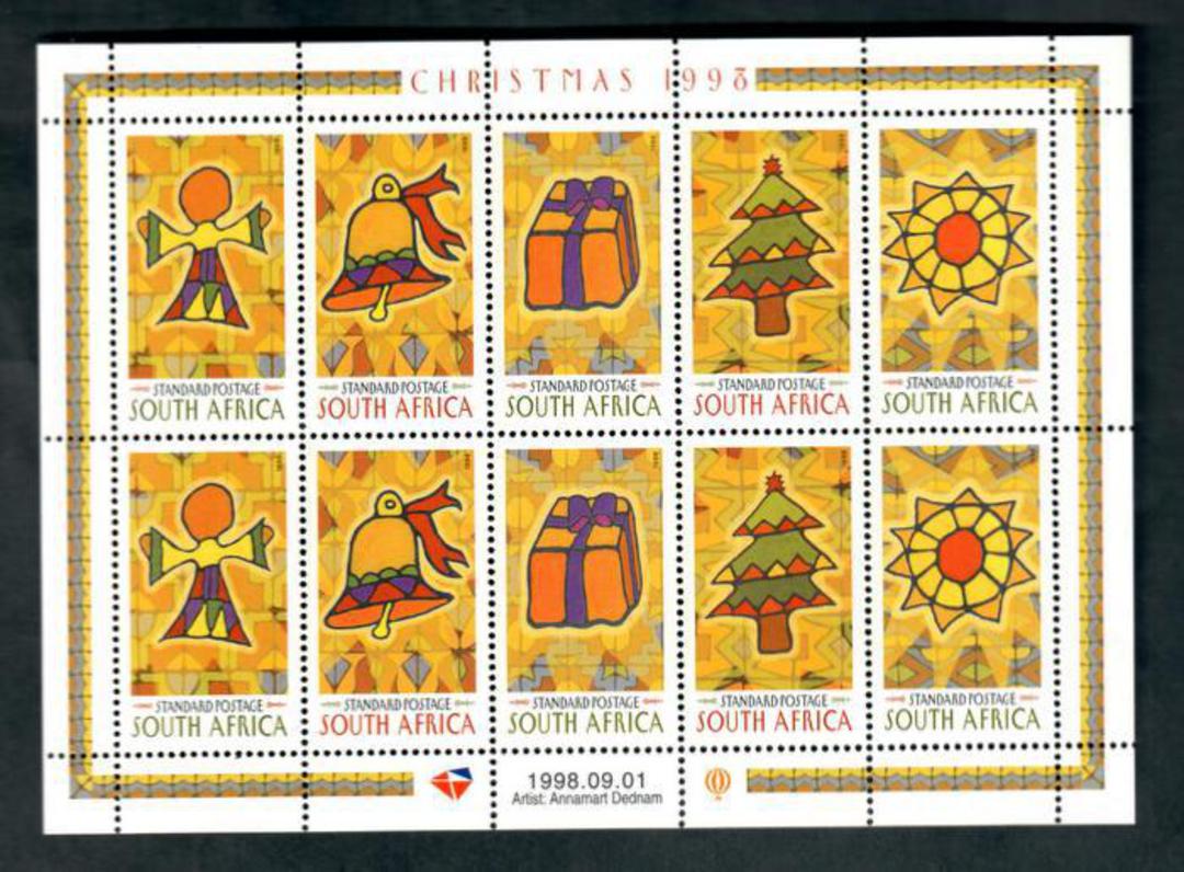 SOUTH AFRICA 1998 Christmas. Sheetlet of 10. - 50424 - UHM image 0