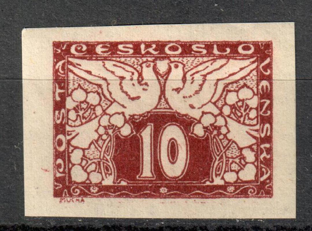 CZECHOSLOVAKIA 1919 Newspaper Express 10h Lake-Brown. White paper. - 78879 - Mint image 0