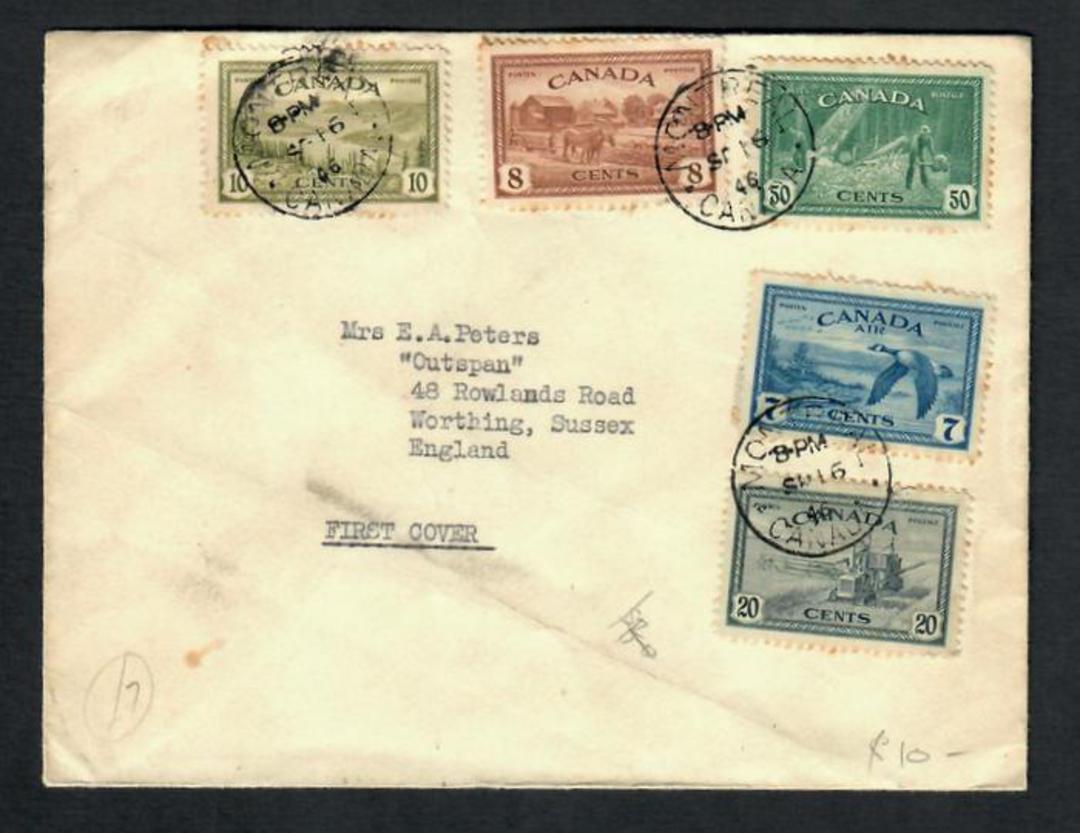 CANADA 1946 Letter to England. - 30676 - PostalHist image 0