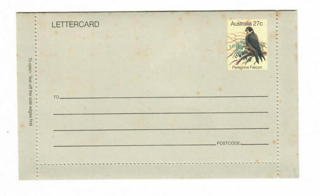 AUSTRALIA Lettercard 27c Peregrine Falcon unused. - 32020 - PostalStaty image 0