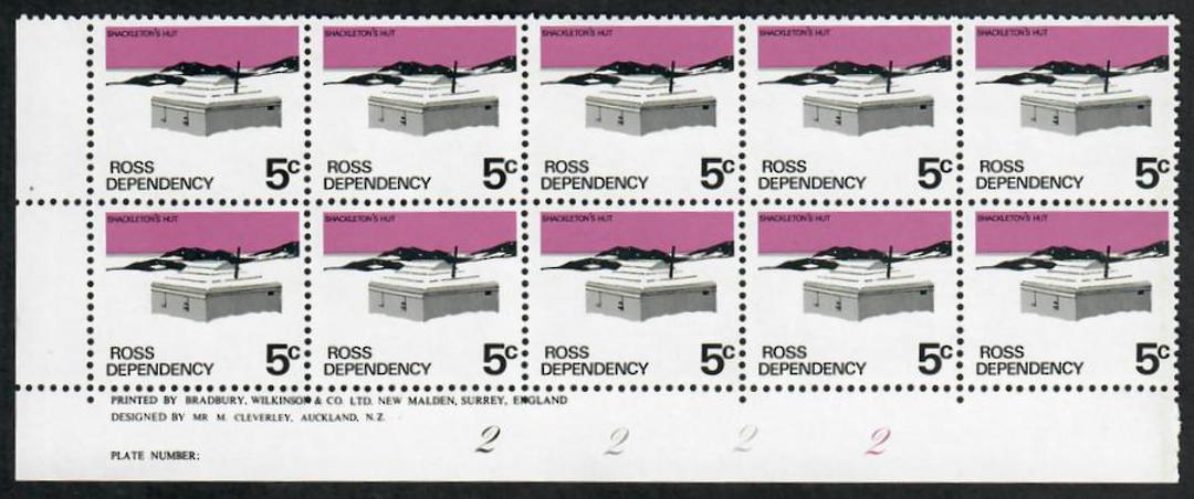 ROSS DEPENDENCY 1979 Later issue on Thinner White Paper with PVA Dull Matt Gum. Set of 6 in Plate Blocks. All the 222 Plates and image 0