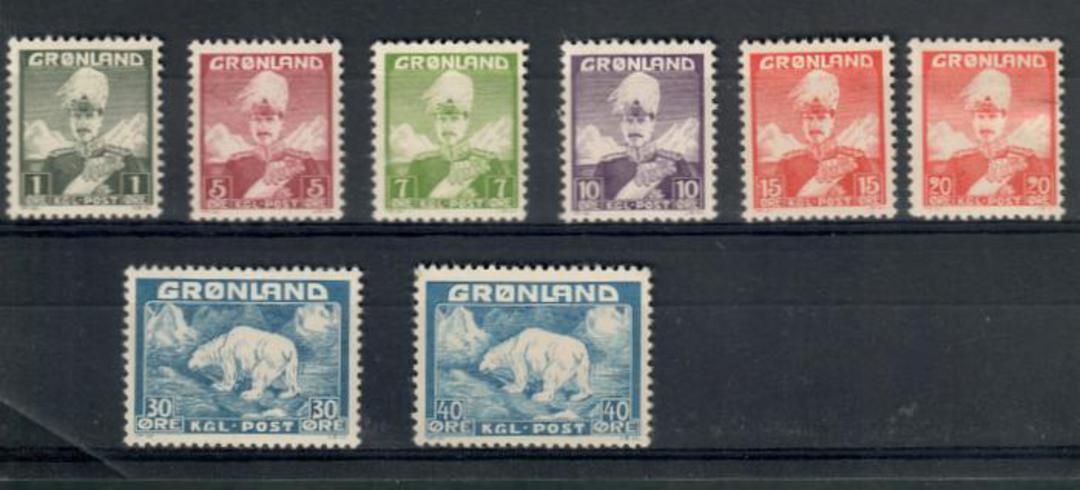 GREENLAND 1938 Definitives. Set of 7. - 20265 - Mint image 0