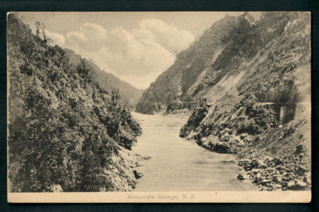Postcard of Manawatu Gorge. - 47207 - Postcard image 0