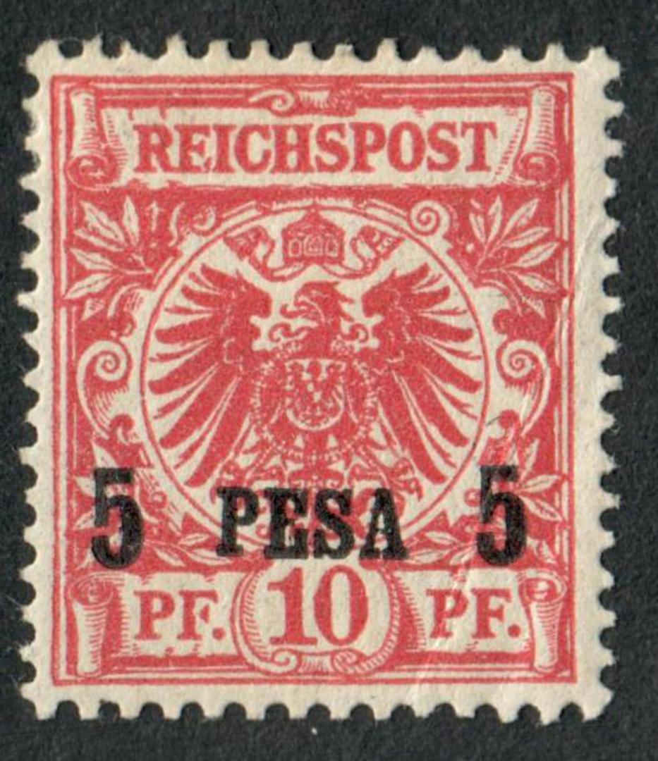 GERMAN EAST AFRICA 1893 Definitive 5p on 10pf Carmine. - 76925 - LHM image 0