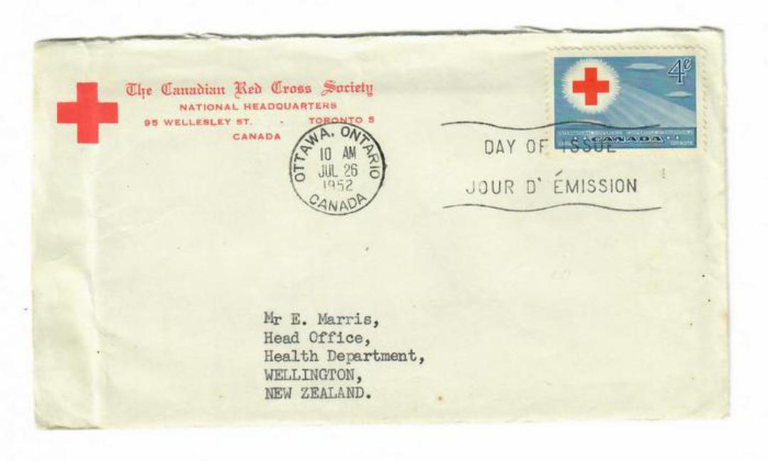 CANADA 1952 Red Cross on first day cover. - 32086 - FDC image 0
