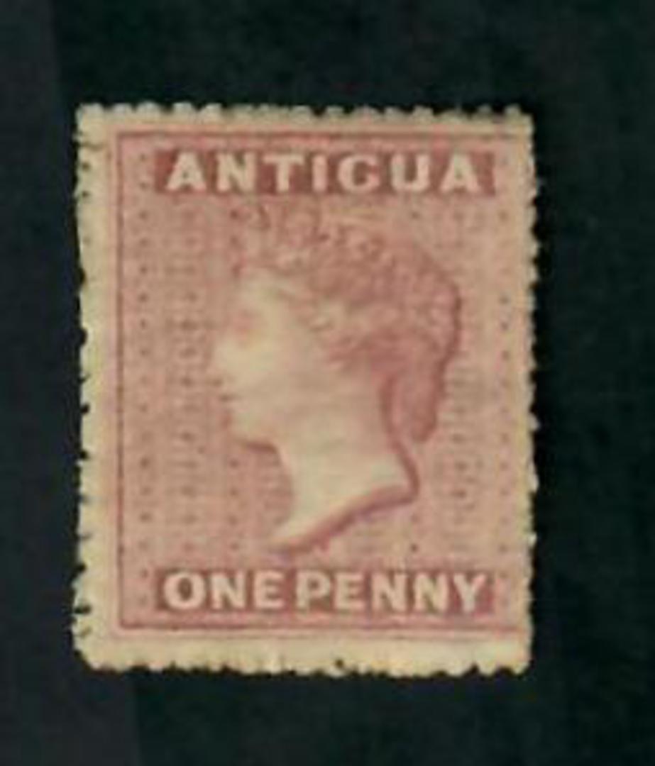 ANTIGUA 1863 Victoria 1st Definitive 1d Rosy Mauve. Watermark Small Star. Rough perf. - 71463 - MNG image 0