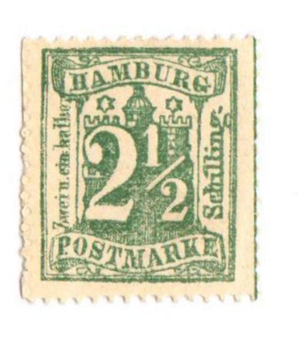 HAMBURG 1864 Definitive 2½s Pale Green. From the collection of H Pies-Lintz. No gum. - 76972 - Mint image 0