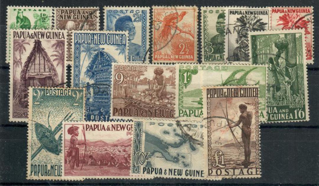 PAPUA NEW GUINEA 1952 Definitives. Set of 16. - 20233 - FU image 0